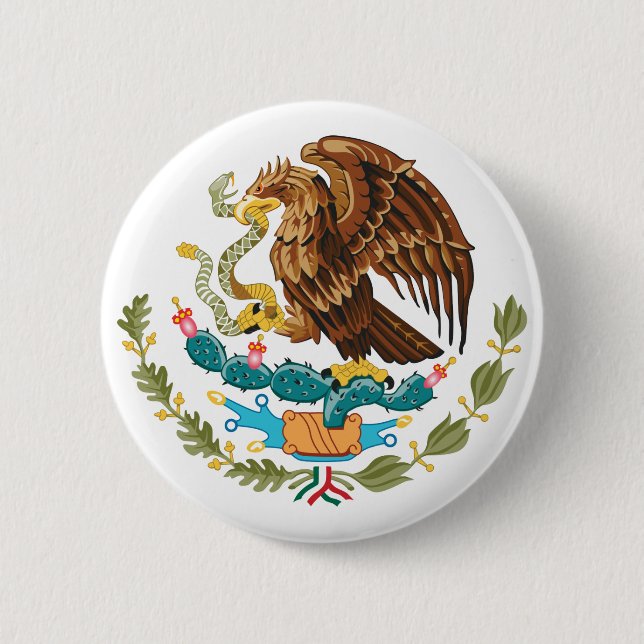 Mexico Coat of Arms Button (Front)