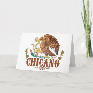 Mexico Coat of Arms Chicano Card