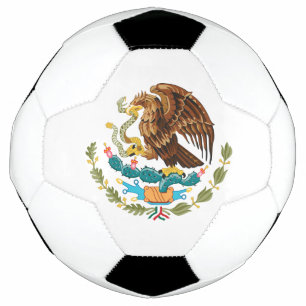Mexico Coat of Arms - Flag of Mexico Soccer Ball