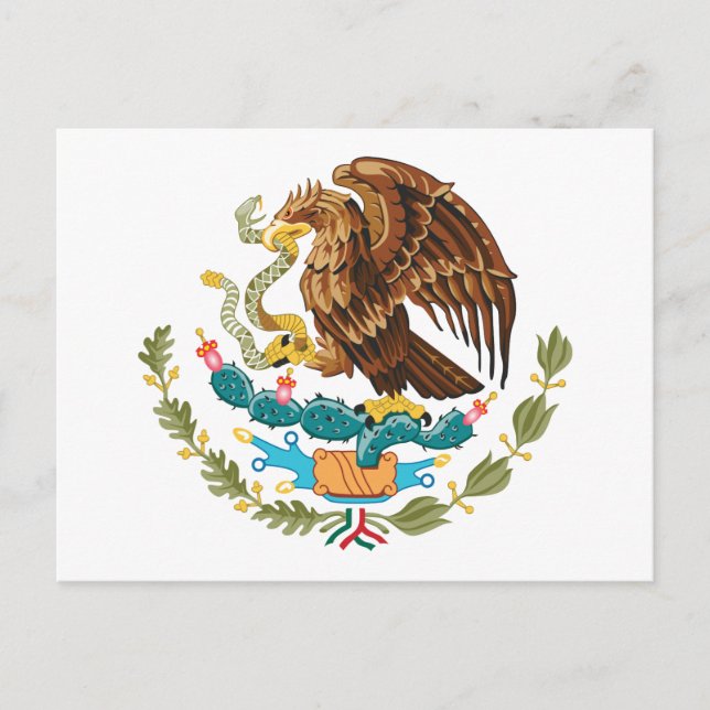 Mexico Coat of Arms Postcard (Front)