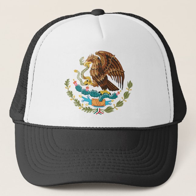 Mexico coat of arms trucker hat (Front)