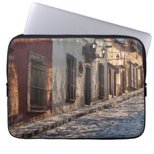 Mexico Cobblestone Street Laptop Sleeve