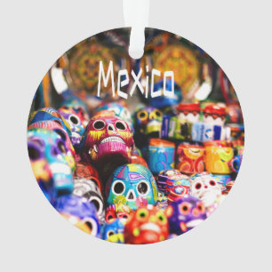 Mexico Colourful Bright skulls Ornament