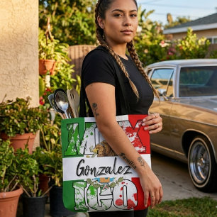Mexico colours Personalised tote bag
