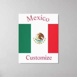 Mexico Country Flag Thunder_Cove Canvas Print