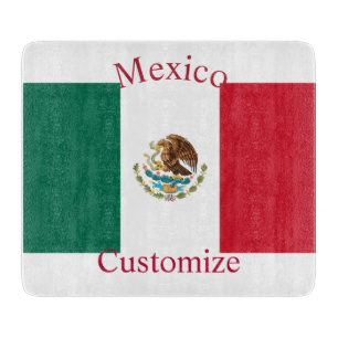 Mexico Country Flag Thunder_Cove Cutting Board