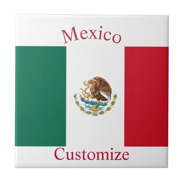 Mexico Country Flag Thunder_Cove Tile (Front)