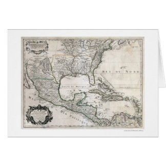 Mexico Cuba Florida & America Map 1703