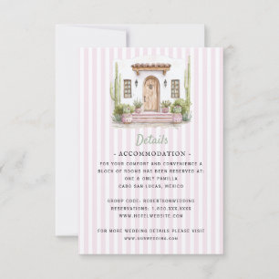 Mexico Destination Wedding   Details RSVP Card