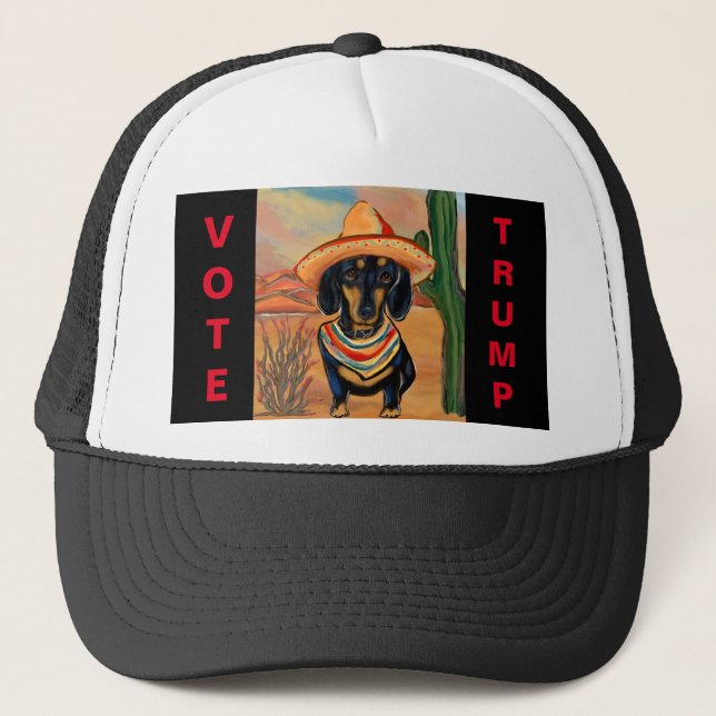Mexico Doxie Trucker Hat (Front)