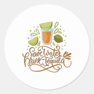 Mexico - Drink Tequila - light Classic Round Sticker