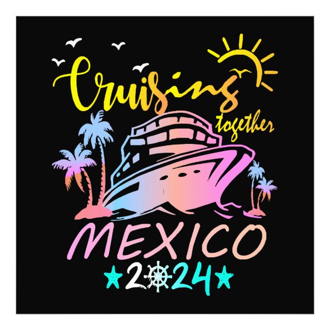 Mexico Family Cruise Photo Print (Front)
