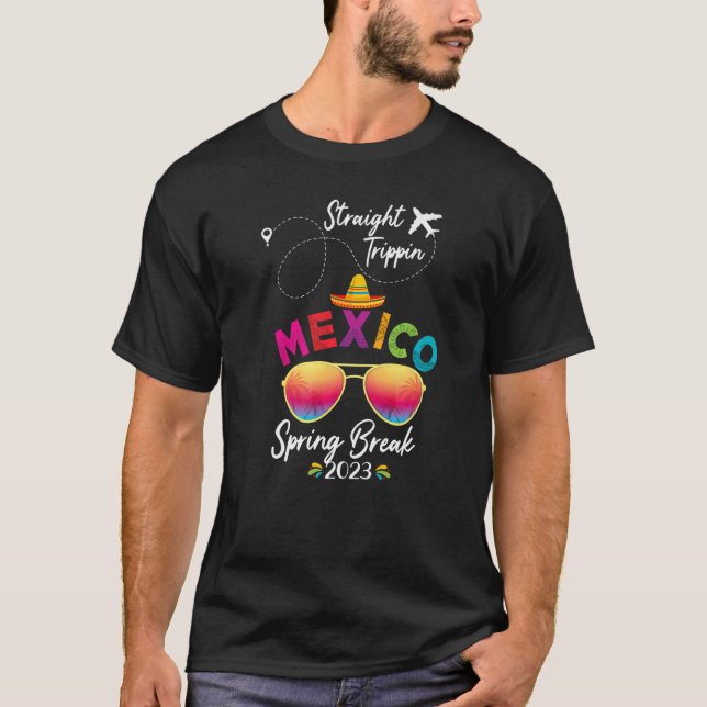 Mexico Family Vacation Cancun 2023 Straight Trippi T-Shirt (Front)