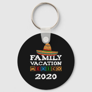 Mexico Family Vacation - Sombrero  Key Ring