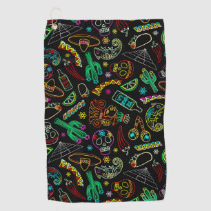 Mexico Fiesta Pattern Golf Towel