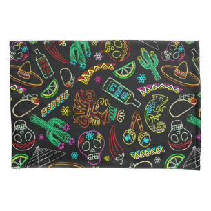 Mexico Fiesta Pattern  Pillowcase