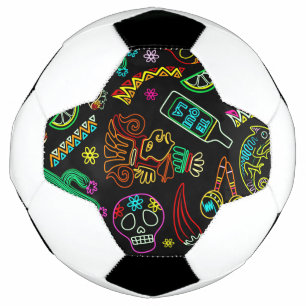 Mexico Fiesta Pattern Soccer Ball