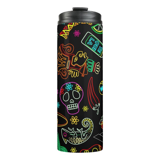 Mexico Fiesta Pattern  Thermal Tumbler (Front)