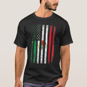 Mexico Flag 4th Of July USA American Mexican Flag T-Shirt