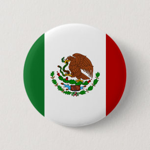 Mexico Flag 6 Cm Round Badge