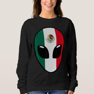 Mexico Flag Alien Mexico Sweatshirt