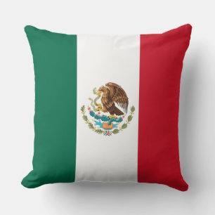 Mexico Flag, Bandera de Mexican Republic Cushion