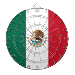 Mexico Flag, Bandera de Mexican Republic Dartboard
