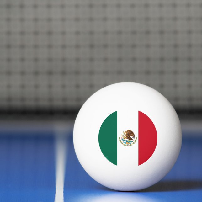 Mexico Flag, Bandera de Mexican Republic Ping Pong Ball (Net)