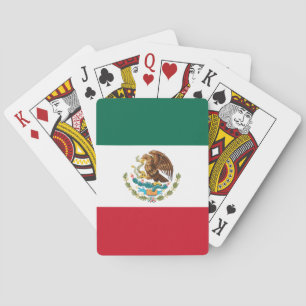 Mexico Flag, Bandera de Mexican Republic Playing Cards
