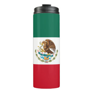 Mexico Flag, Bandera de Mexican Republic Thermal Tumbler