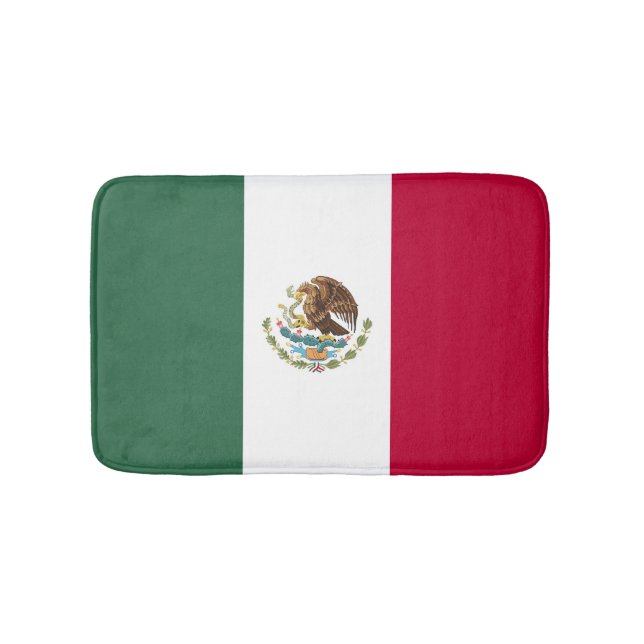 Mexico flag bath mat (Front)