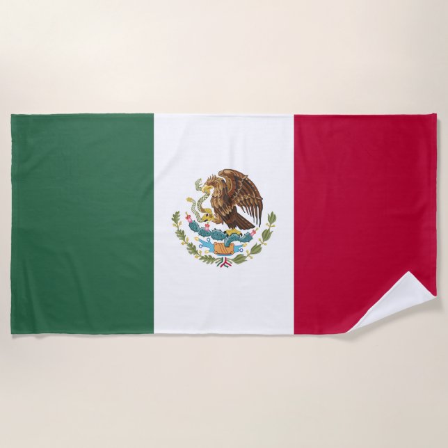Mexico flag beach towel (Front)