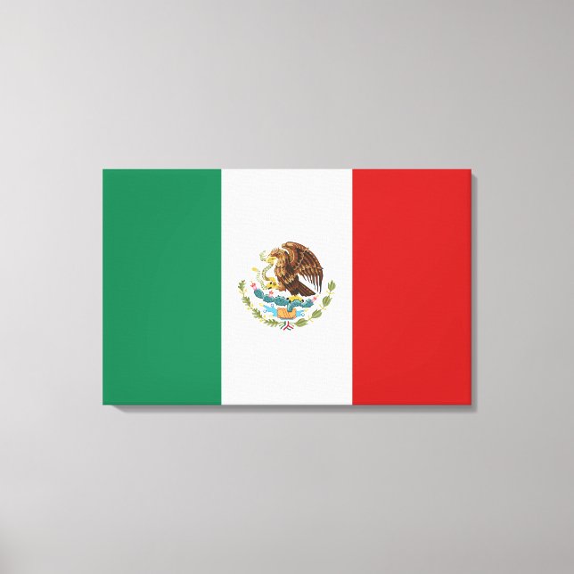 Mexico Flag Canvas Print (Front)