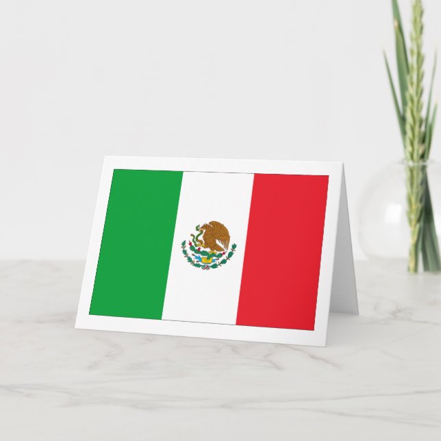 Mexico Flag Card (Front)