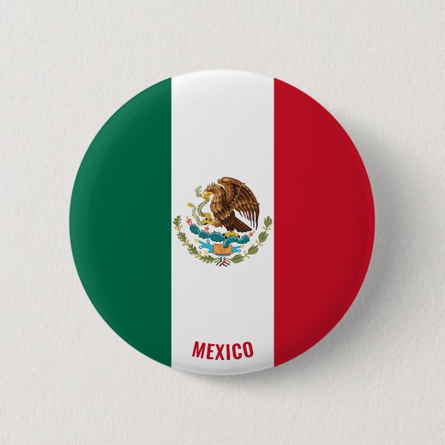 Mexico Flag Charming Patriotic 6 Cm Round Badge (Front)