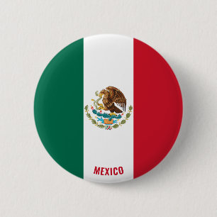 Mexico Flag Charming Patriotic 6 Cm Round Badge