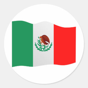 Mexico Flag Classic Round Sticker