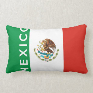 mexico flag country text name lumbar cushion