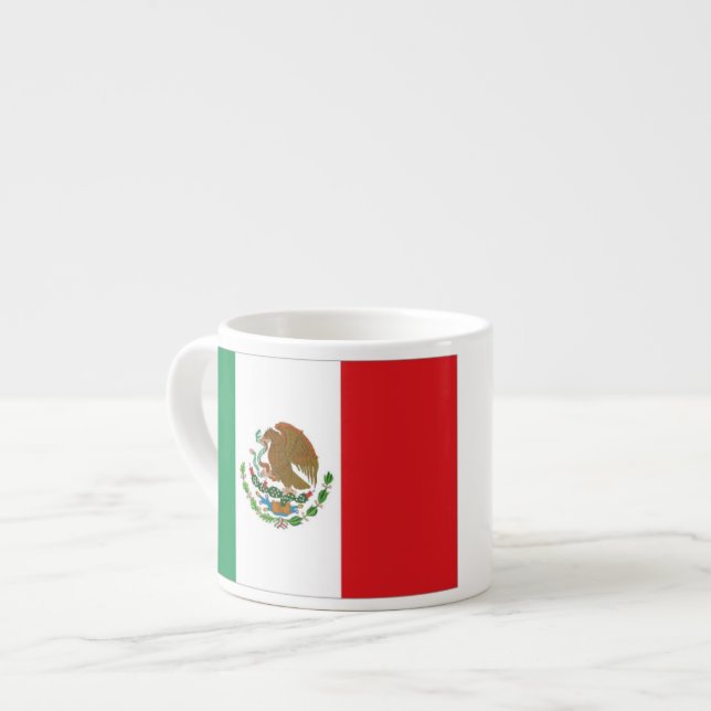 Mexico Flag Espresso Cup (Front Left)