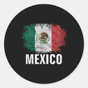 Mexico Flag For Mexican Classic Round Sticker