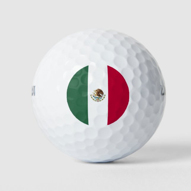 Mexico flag golf balls (Front)