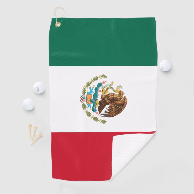 Mexico flag golf towel (InSitu)