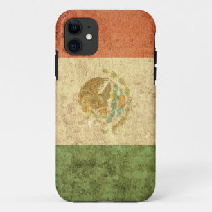 Mexico Flag - Grunge iPhone 11 Case