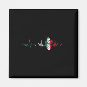 Mexico Flag Heartbeat For Mexican Pride Mexican Fl Magnet