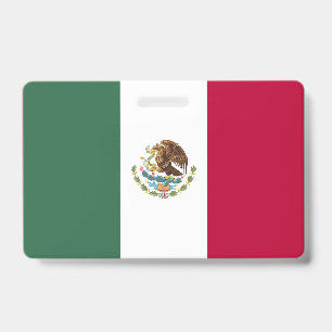 Mexico flag ID badge