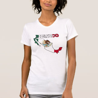 Mexico Flag in Map T-Shirt