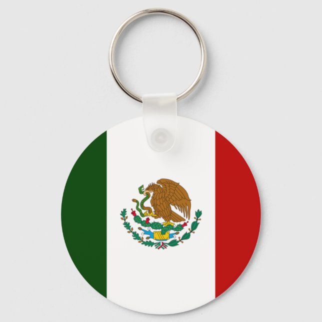 Mexico flag key ring (Front)