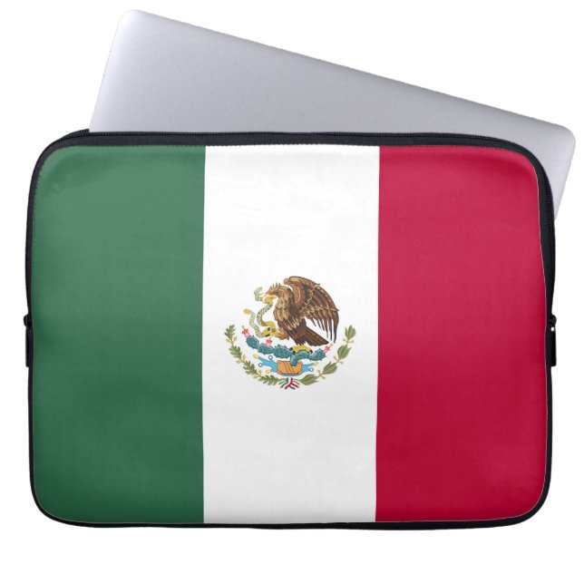 Mexico flag laptop sleeve (Front)