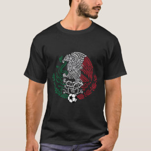 Mexico Flag Mexican Eagle Soccer Men Women Boys Gi T-Shirt
