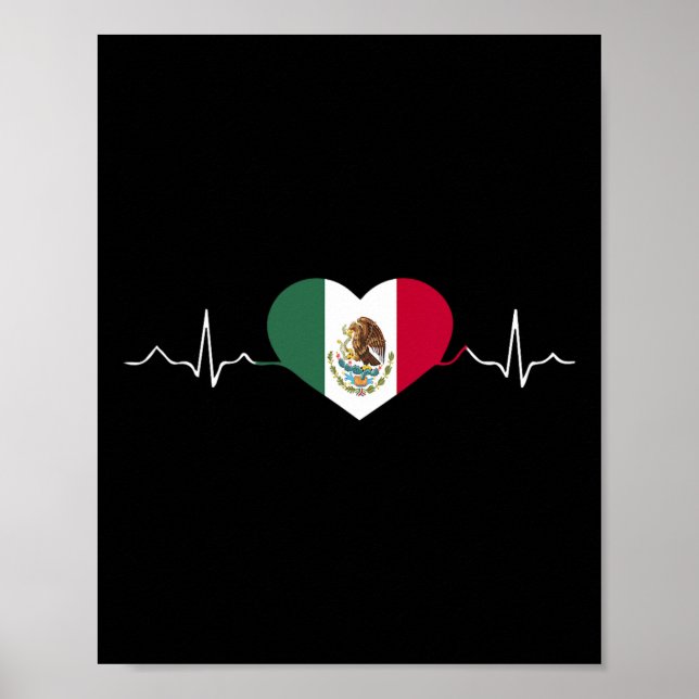 Mexico Flag Mexican Independence Day Proud  Poster (Front)
